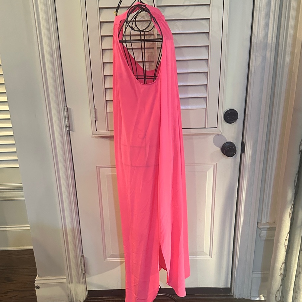 Lilly Pulitzer Vibrant Pink Halter Maxi Dress - Picture 3 of 7